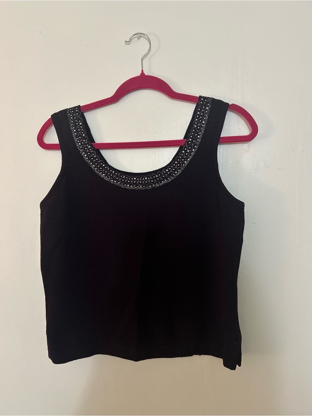 St John Evening by Marie Gray knit purple tank S